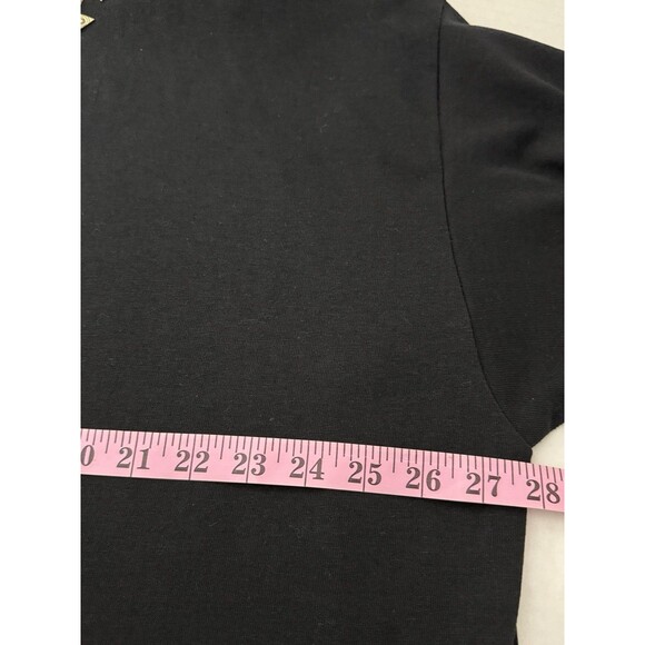 Vintage 80's Women's Plus 3X Top Black w/ Metal Embellishment & Art to Wear - Picture 15 of 16